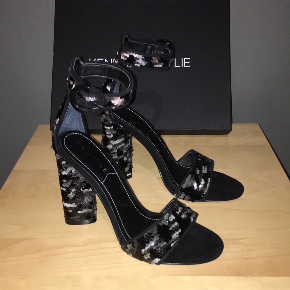 Kendall + Kylie Giselle ankle strap sandal heel